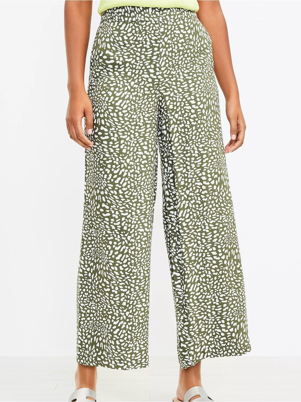 NWT LOFT Wide Leg Animal Print Pants